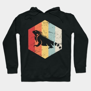 Retro Vintage Iguana Lizard Icon Hoodie